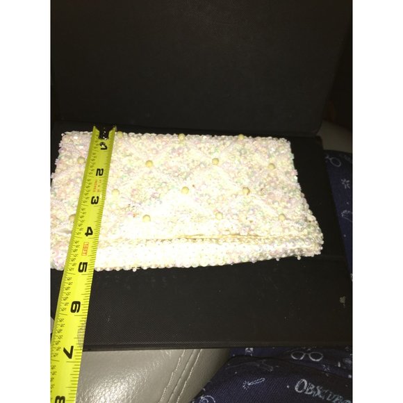 Homemade Tan Beaded Purse - Picture 3 of 8